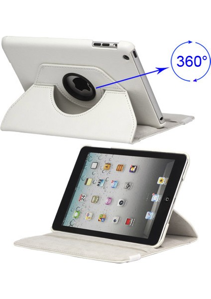 iPad Mini 360 Derece Döner Elastik Askılı Deri Kılıf- (Yurt Dışından)