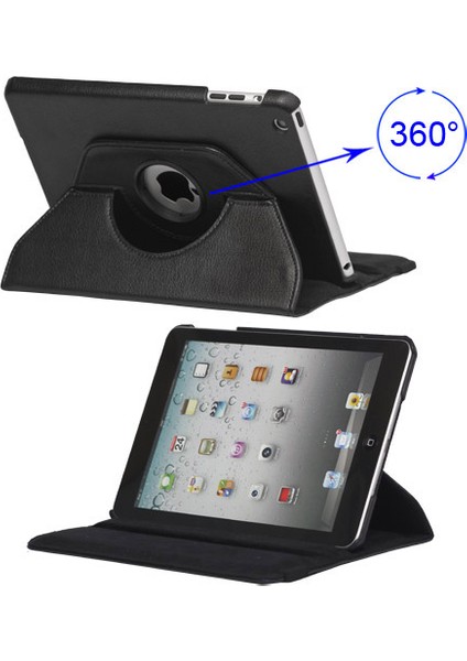 iPad Mini- Elastik Kayışlı 360 Derece Dönebn Deri Kılıf (Yurt Dışından)