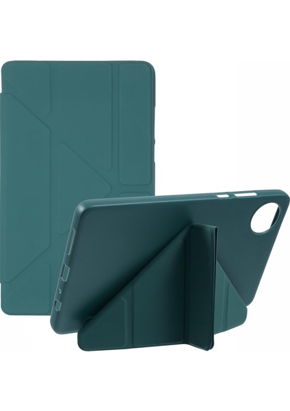 Xiaomi Redmi Pad Se 4g 8.7 Inç Kılıf Pu Deri + Silikon Origami Standı Koruyucu Kapak-Gece Yarısı I (Yurt Dışından)
