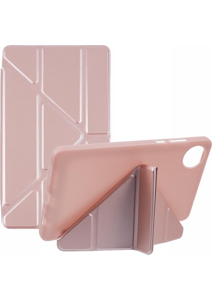 Xiaomi Redmi Pad Se 4g 8.7 Inç Kılıf Pu Deri + Silikon Origami Standı Koruyucu Kapak- Altın (Yurt Dışından)