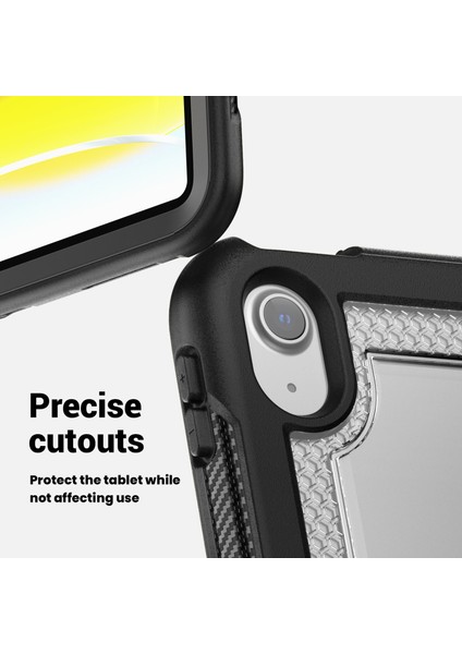 iPad 10.9(2022) Kılıf Darbeye Dayanıklı Pc+Tpu Tablet Kılıfı, Kickstandlı, Kalemlik-Şeffaf (Yurt Dışından) fırsatları