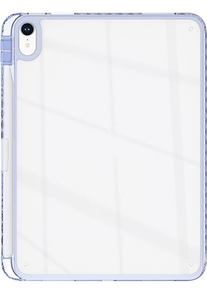 iPad 10.9(2022) Kılıf Şeffaf Tpu Tablet Koruyucu Kapak, Kalem Yuvası-Lavanta Grisi (Yurt Dışından)