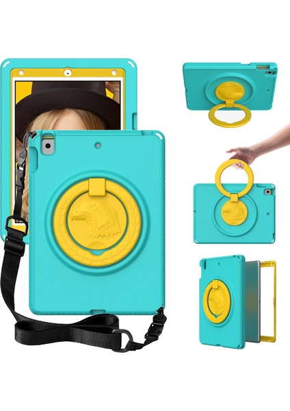 iPad 10.2(2019)/(2021)/(2020)/AIR 10.5 INÇ(2019)ÇIZILMEZ Eva Kılıf, Omuz Askılı/su Geçirmez Ekran Koruyucu Darbeye Dayanıklı Kapak Taşınabilir Tablet Kılıfı-Açık (Yurt Dışından)