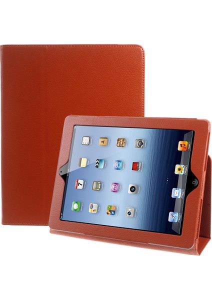 Yeni iPad 2nd 3rd 4th Gen- Katlanır Deri Stand Kılıfı (Yurt Dışından)