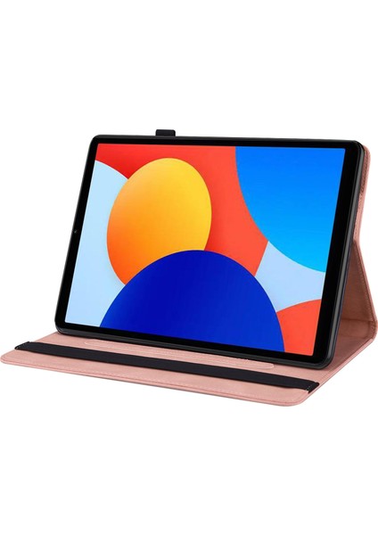 Xiaomi Redmi Pad Se 4g 8.7 Inç Kılıf Çiçek Baskı Pu Deri Tablet Kapak Kart Yuvaları - (Yurt Dışından)