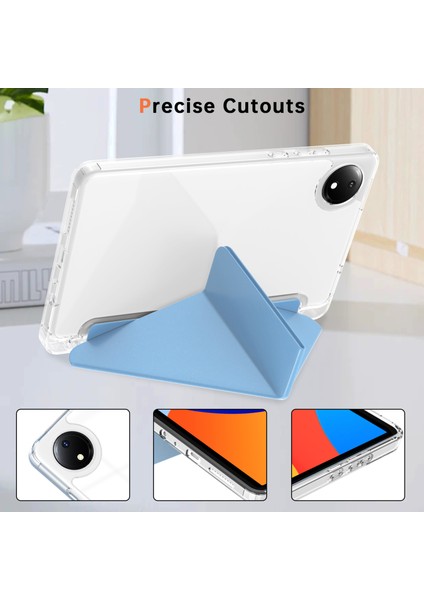 Xiaomi Redmi Pad Se 4g Kılıf Pu Deri Origami Standı Şeffaf Tablet Kapak- (Yurt Dışından)