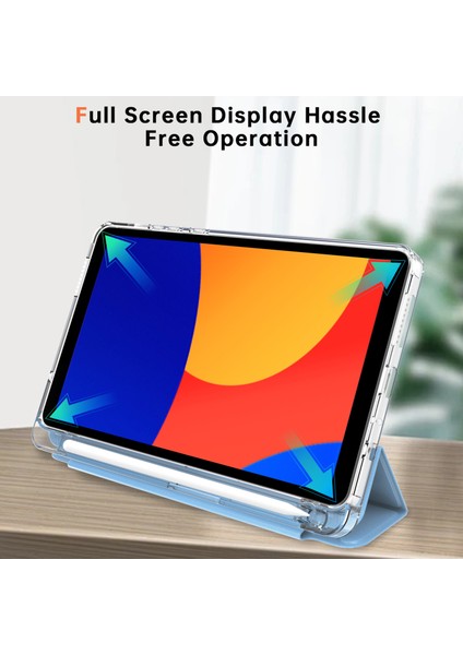 Xiaomi Redmi Pad Se 4g Kılıf Pu Deri Origami Standı Şeffaf Tablet Kapak- (Yurt Dışından)