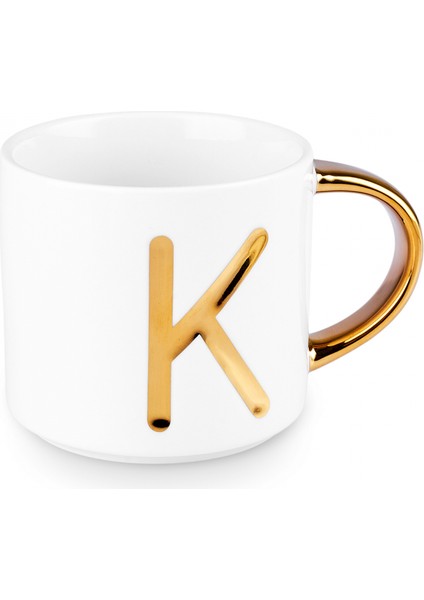 K Harfli Kupa 400 ml Beyaz fırsatları