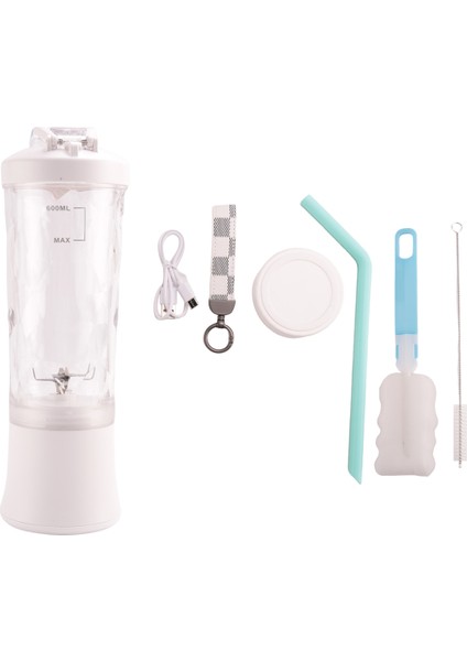 6 Bıçaklı Shake ve Smoothie'ler Için Taşınabilir Blender Blender Mini Blender 20 Oz Mutfak Ev Seyahati Için(C) (Yurt Dışından)