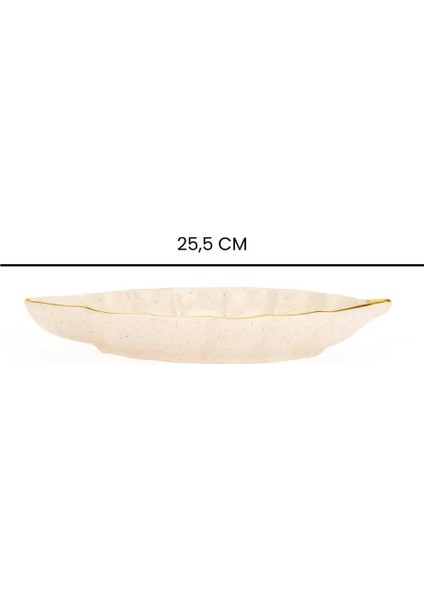 Seramik Yaprak Sunum Tabak 25,5 cm fiyatları