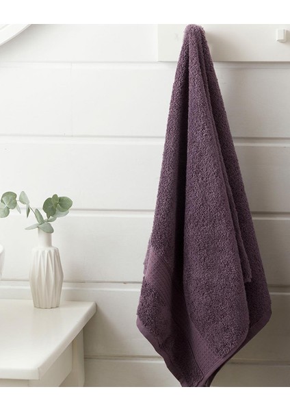 Pure Basic Pamuk Banyo Havlusu 70X140 cm Koyu Mor