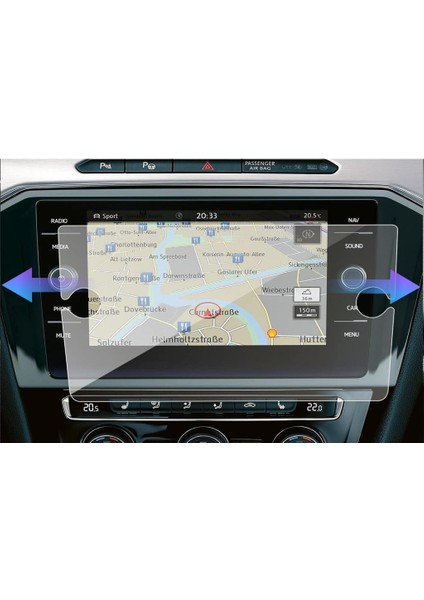 Volkswagen T-Roc 8 Inç Mat Ekran Koruyucu 2024 Multimedya indirimleri