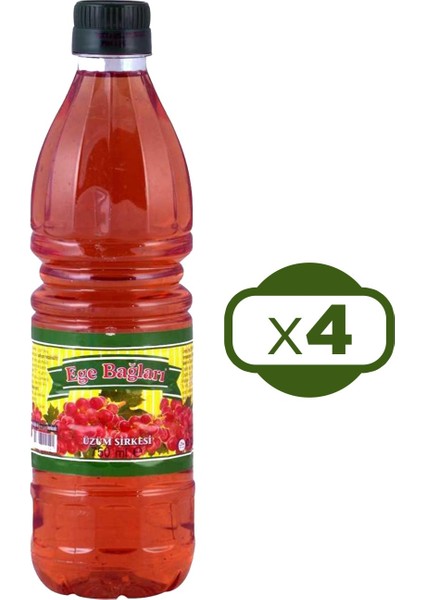 Üzüm Sirkesi 750 ml x 4 Adet