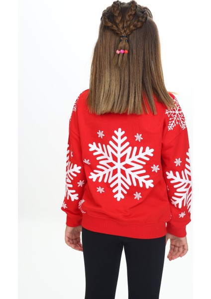 Kız Çocuk Baskılı Sweatshirt