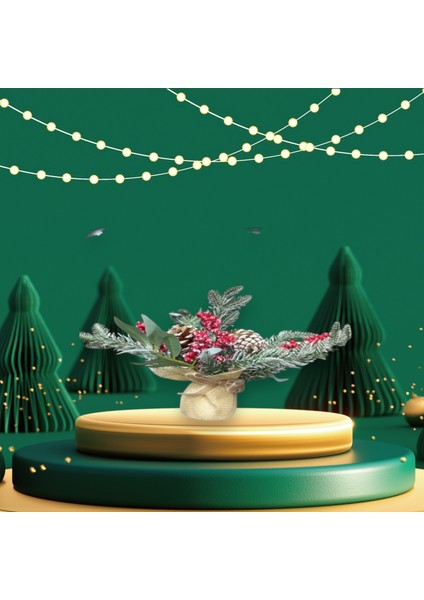 Noel Baba Çam ve Kokinalı Ağaç Yılbaşı Için Vaz Geçilmez Noel Ağaç Altı Süsü