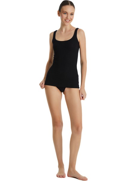 1614 BAYAN FİNE RİBANA SİYAH ATLET modelleri