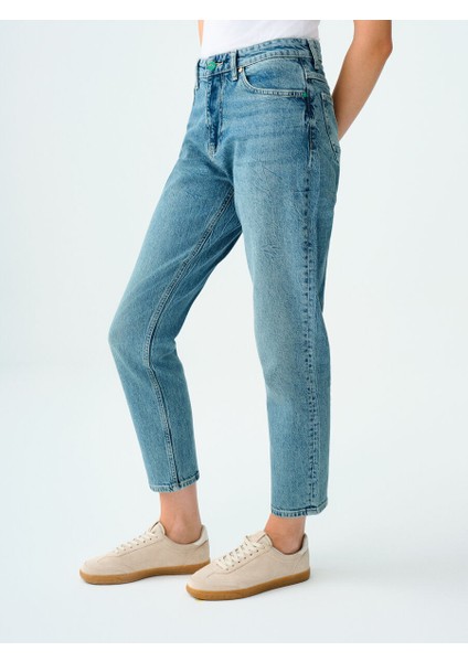 Mom Slim Fit Kadın Pantolon fırsatları
