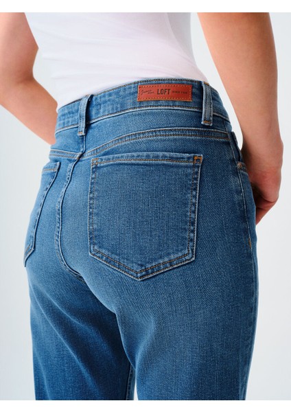 Flare Slim Fit Kadın Pantolon