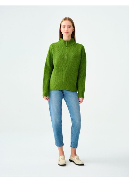 Mom Slim Fit Kadın Pantolon