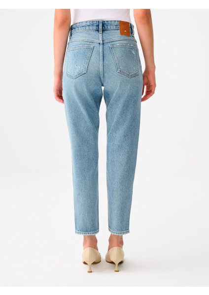 Mom Slim Fit Kadın Pantolon modelleri