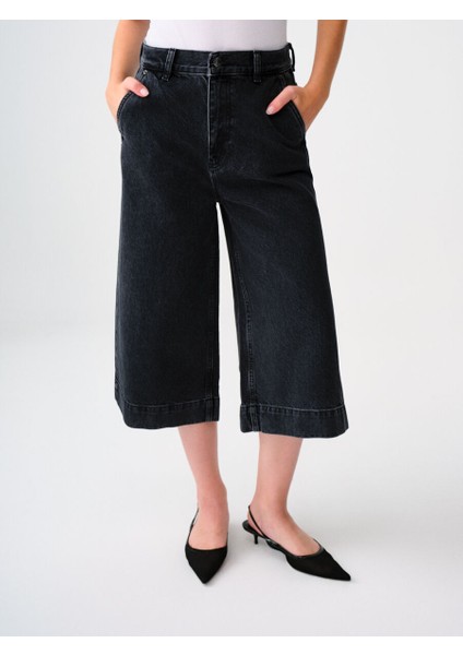 Culotte Cropped Regular Fit Kadın Pantolon