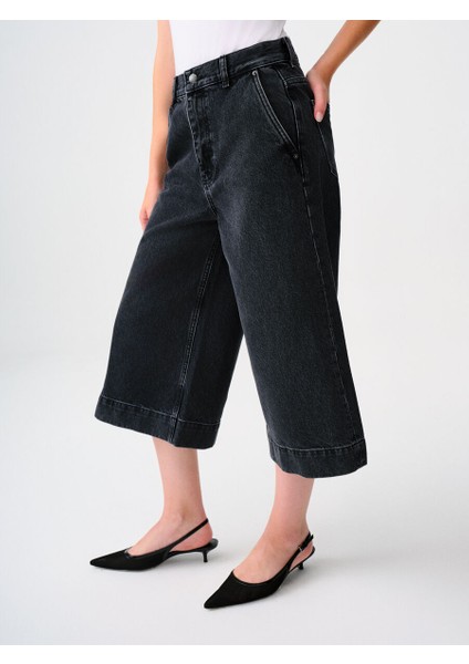 Culotte Cropped Regular Fit Kadın Pantolon