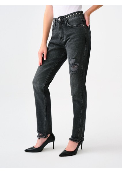 Mom Slim Fit Kadın Pantolon modelleri