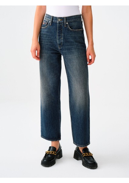 Vintage Straight Regular Fit Kadın Pantolon
