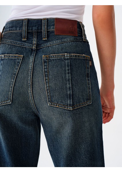 Vintage Straight Regular Fit Kadın Pantolon
