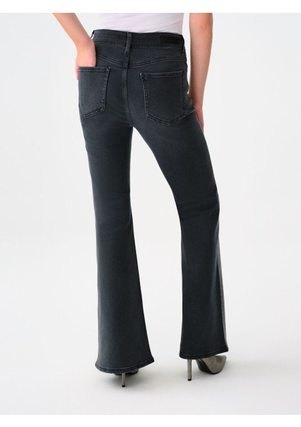 Long Flare Slim Fit Kadın Pantolon modelleri