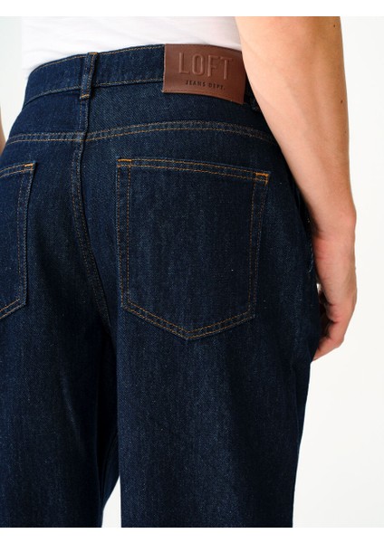 Pleated Jean Balloon Fit Erkek Pantolon