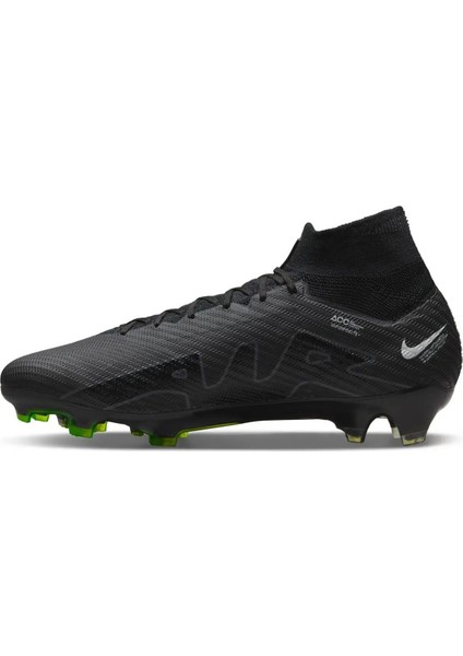 Zoom Superfly 9 Elite Fg Çoraplı Erkek Profesyonel Krampon Siyah-Sarı