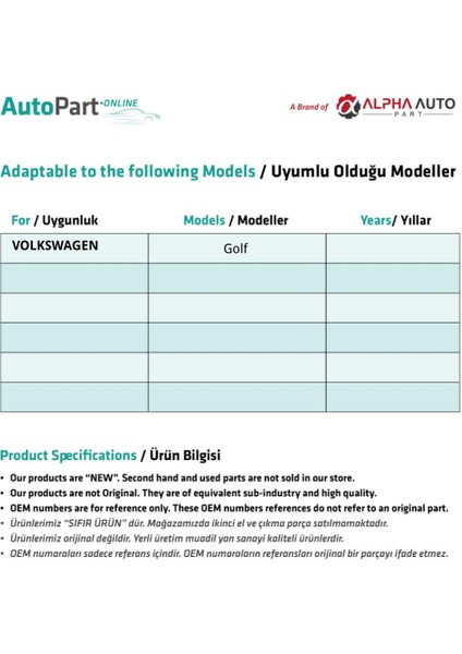 Volkswagen Golf Iv Için Araba Kapı Kilit Motoru fiyatları