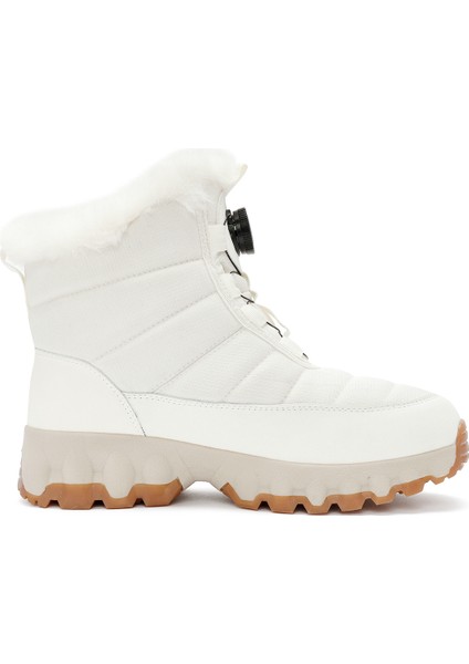 Dry Kadın Krem Bağcıklı Kalın Tabanlı Waterproof Outdoor Bot 24WFD491514