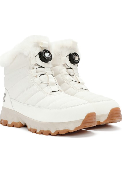 Dry Kadın Krem Bağcıklı Kalın Tabanlı Waterproof Outdoor Bot 24WFD491514