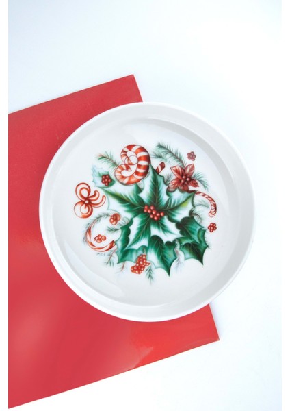 Winterberry Düz Kenar Porselen Salata Kasesi