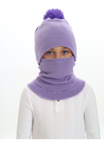 Kız Çocuk Bere Boyunluk Kar Maskesi 4-10 Yaş fırsatları