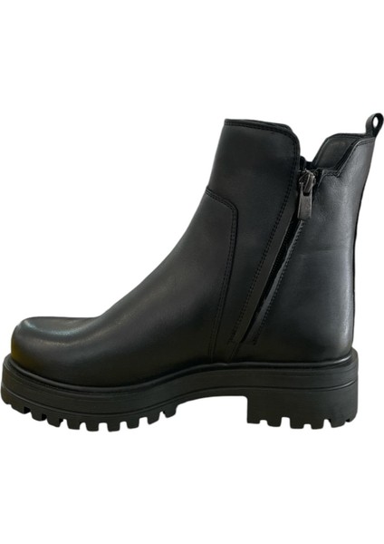 66152 Kadın Casual Deri Bot (Kış 24)