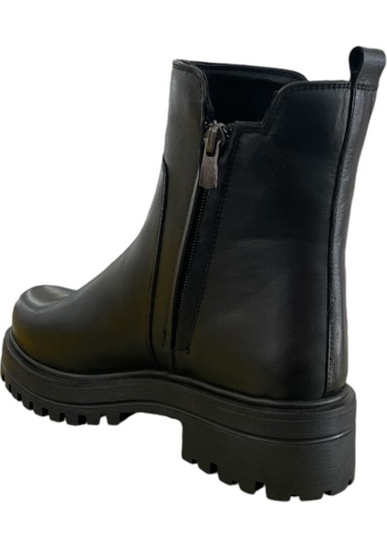 66152 Kadın Casual Deri Bot (Kış 24)