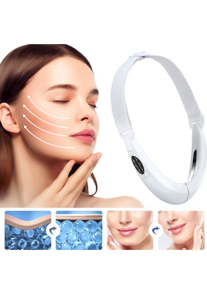 Yüz Germe Makinesi Stili Ems Yüz Germe Cihazı Masaj Aleti Vücut Slimming Bandaj LED Işık Çift Kullanım Alanı Azaltmak Için Güzellik Aparatı (Yurt Dışından)