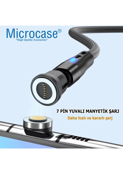 7 Pin Yuvalı Manyetik Şarj Kablo Başlığı Type-C UÇ-AL4768