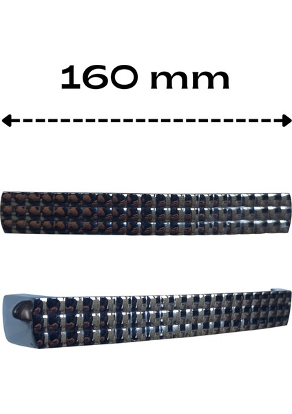 Mozaik Krom Kulp (160 Mm)