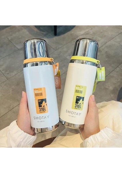Premium Termos 750ML Ekru