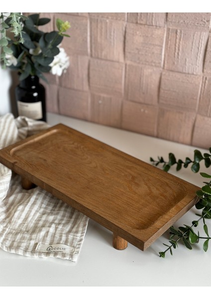 Çok Amaçlı Dikdörtgen Ahşap Yükseltici Stand / Sunumluk