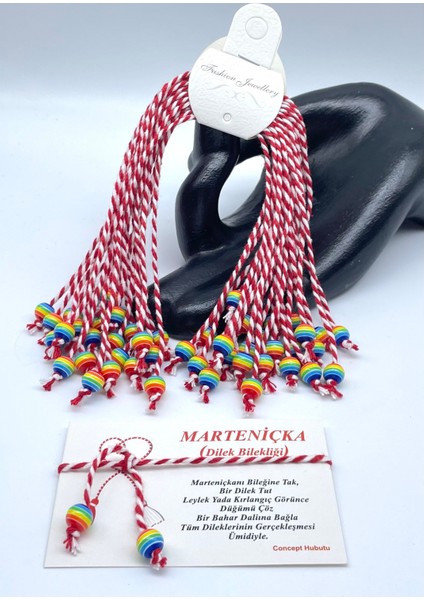 30 Adet Yılbaşı Hediyesi Marteniçka Mart Şans Dilek Bilekliği