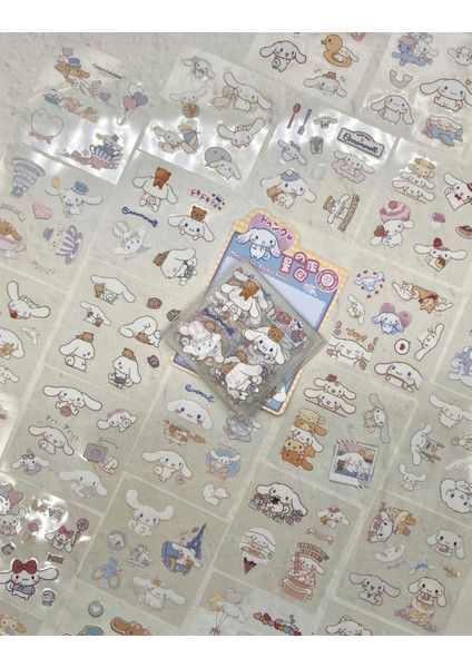 Sanrio Karakteri Cinnamoroll 25 Yaprak Pet Sticker Set Sarı