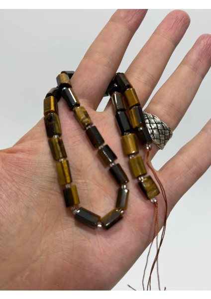 Silindir Faset Kesim Kaplangözü Taş Dizisi 7 x 10MM