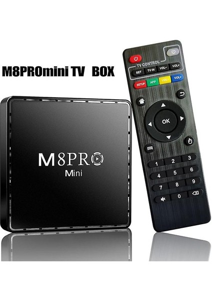 L'edoren M8PRO Mini 2.4g 10K Ultra Hd 64 GB Tv Box + Game Box Android 12.1 Tv + Oyun Konsolu 2in1