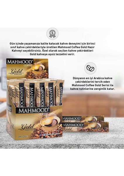 Mahmood Coffee Gold Hazır Kahve 48 Adet x 2  gr 1 Koli 12 Adet