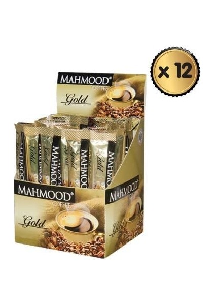 Mahmood Coffee Gold Hazır Kahve 48 Adet x 2  gr 1 Koli 12 Adet